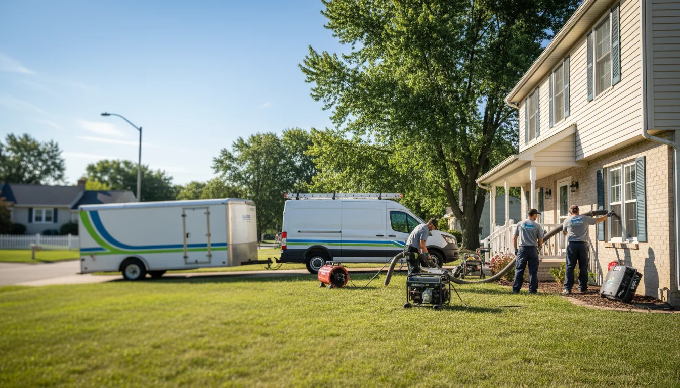 Flooded Basement Restoration And Cleanup With Repair in Vinton, OH near me